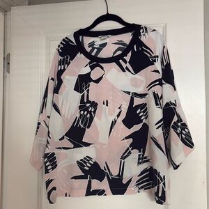 Monki Unique Hand Print Blouse